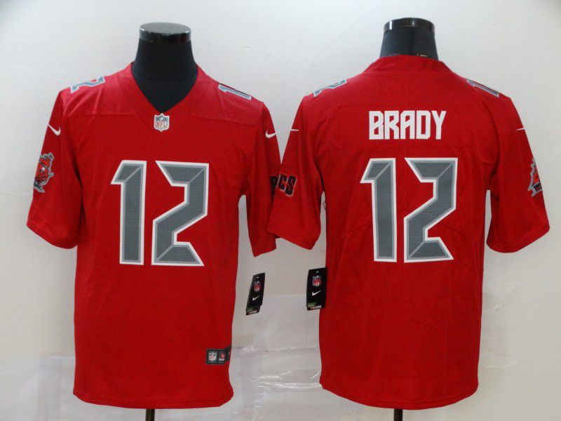 Men Tampa Bay Buccaneers 12 Tom Brady red Nike Limited Vapor Untouchable NFL Jerseys2